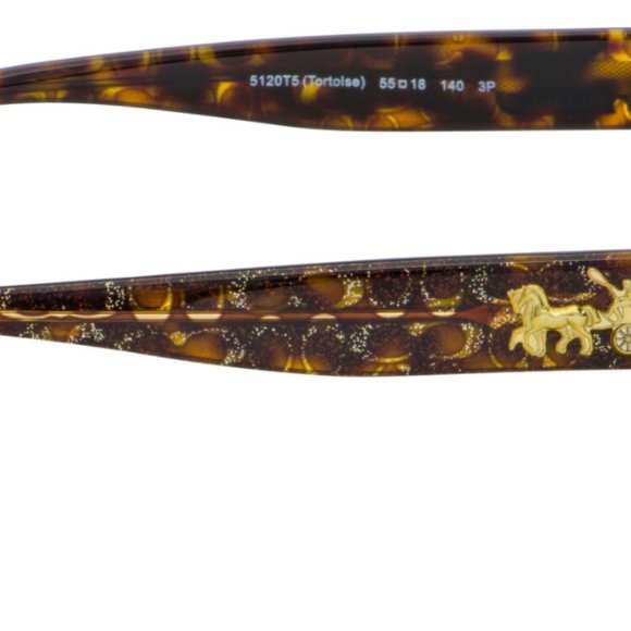 Coach Tortoise Sunglasses Touch of Sparkle W/Case - Picture 4 of 4